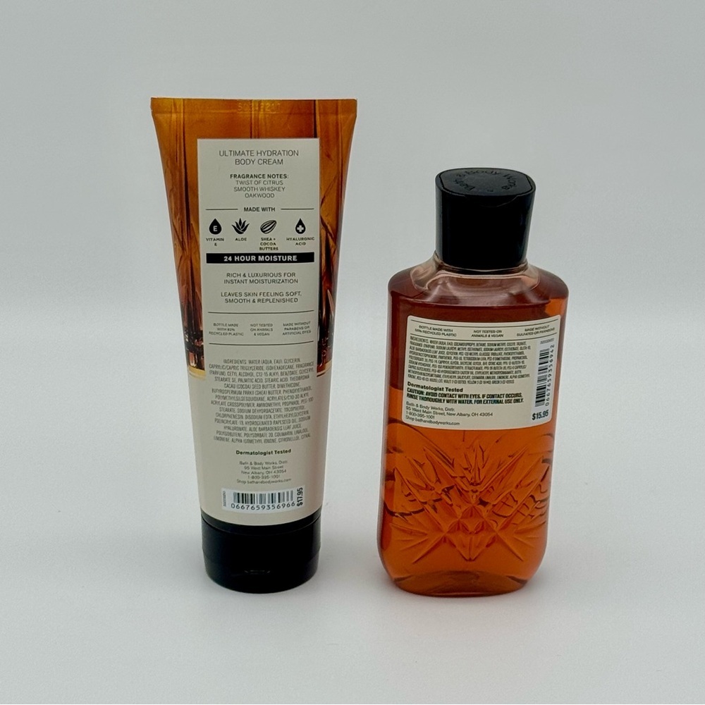 Bath & Body Works Whiskey Toast Men’s Body Wash and Lotion Set NWT - Picture 3 of 4